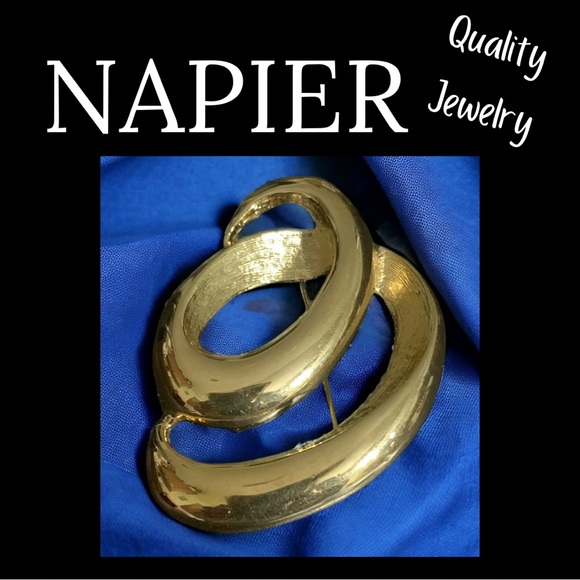 Napier Jewelry - Napier Gold Tone Brooch Pin